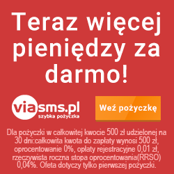 1000 zł bez odsetek w ViaSMS